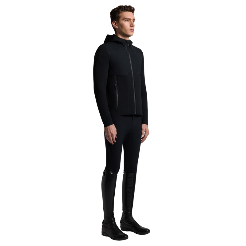 Cavalleria Toscana Men's Tech Knit Softshell Jacket - Black