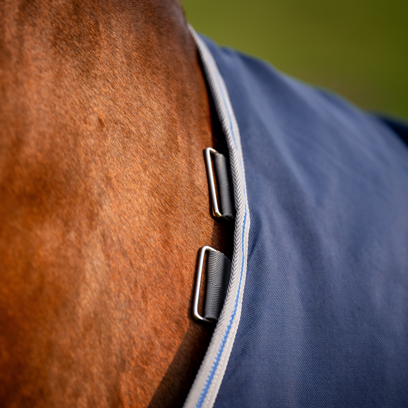 Horseware Rhino Original Turnout Lite 0g - Navy/Titanium Grey/Classic Blue-1