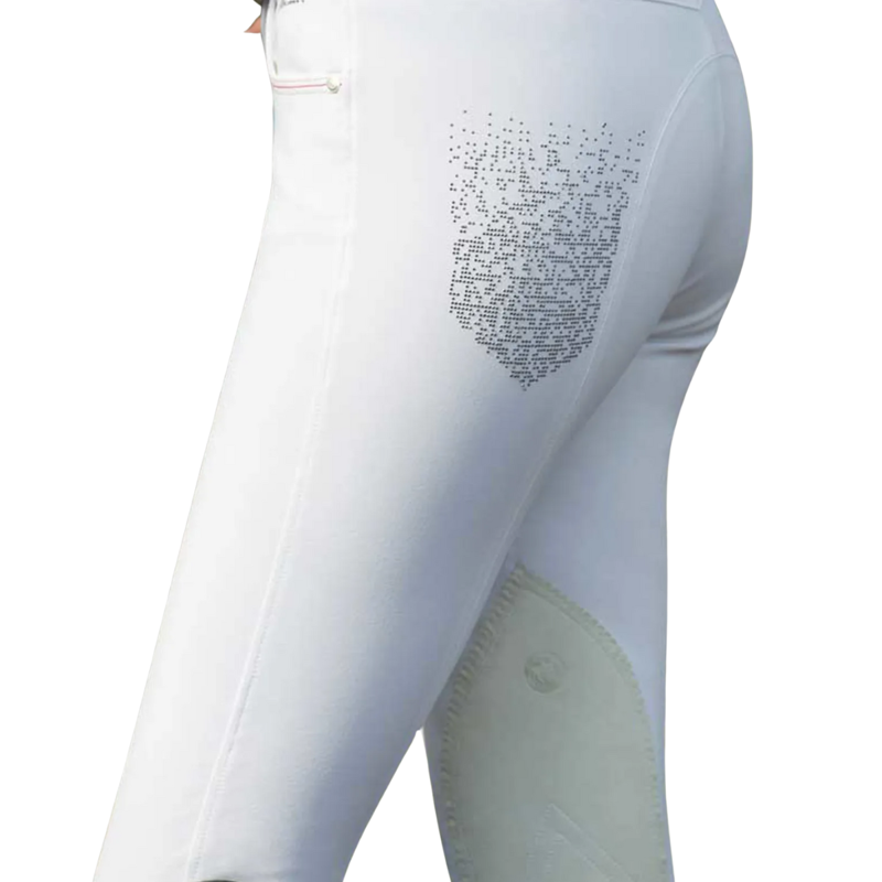 Pikeur Katalina Ladies Knee Patch Breech - White-2