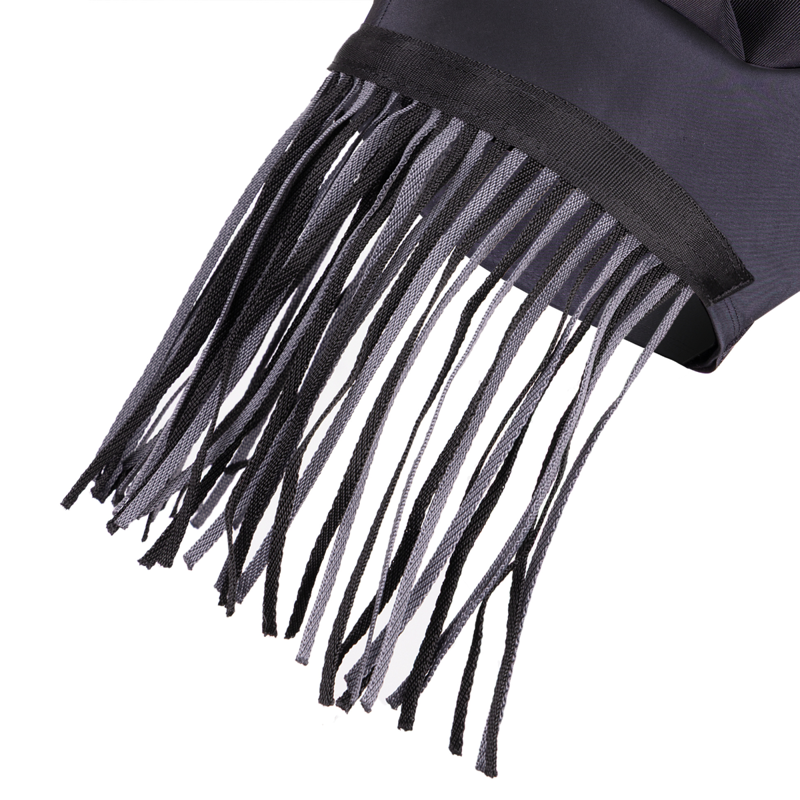 Shires FlyGuard Pro Stretch Fly Mask with Ears and Nose Fringe - Jet-4