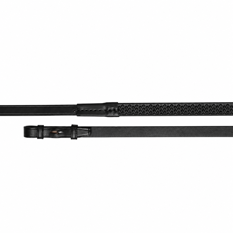 Cameo Equine Flexi Reins - Black