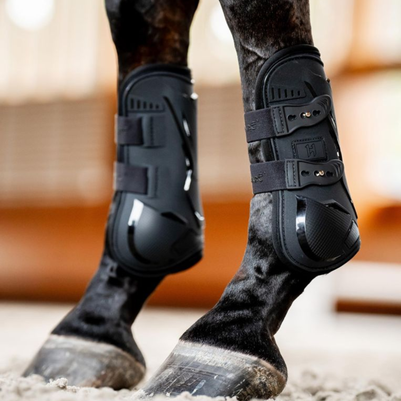 Horseware Classic Tendon Boots - L - Black/Black