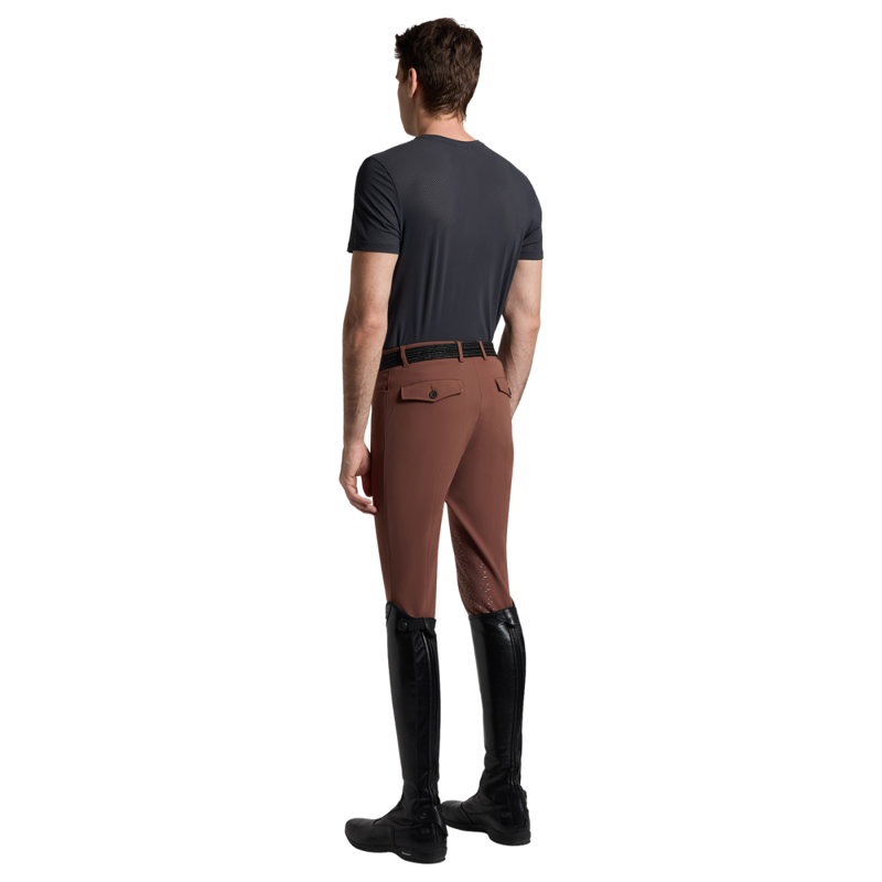 Cavalleria Toscana Men's Jersey with Pocket T-Shirt - Charcoal-1