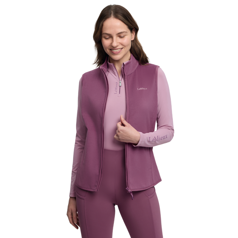 LeMieux Roberta Fleece Gilet - Mallow-1