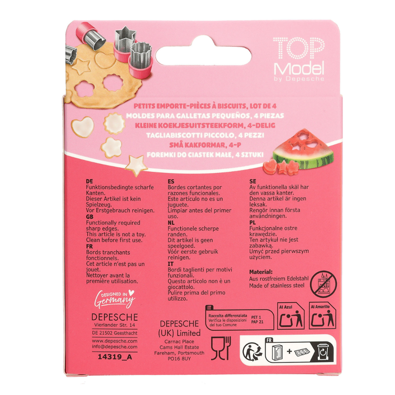 TOPModel Small Cookie Cutter 4-Piece Set-3