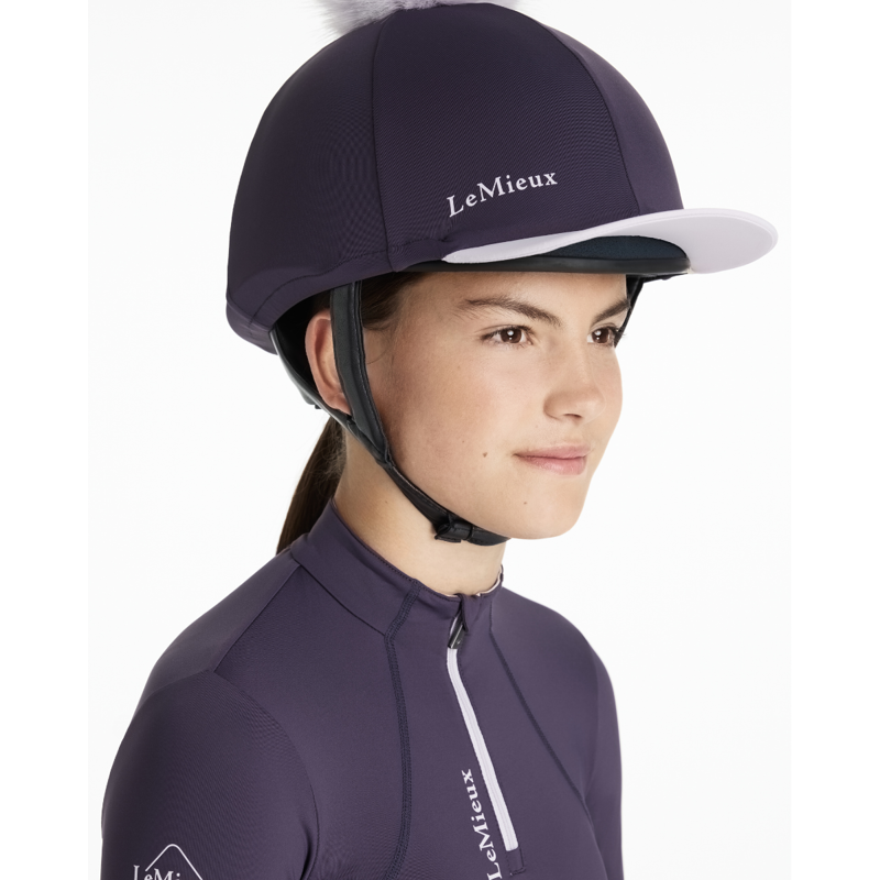 LeMieux Classique Pom Hat Silk - Juniper-2
