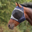 Shires Fine Mesh Fly Mask With Ear Holes - Navy