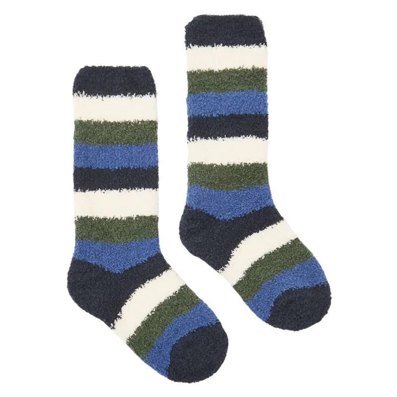 Joules Kids' Fluffy Socks - Blue Stripe