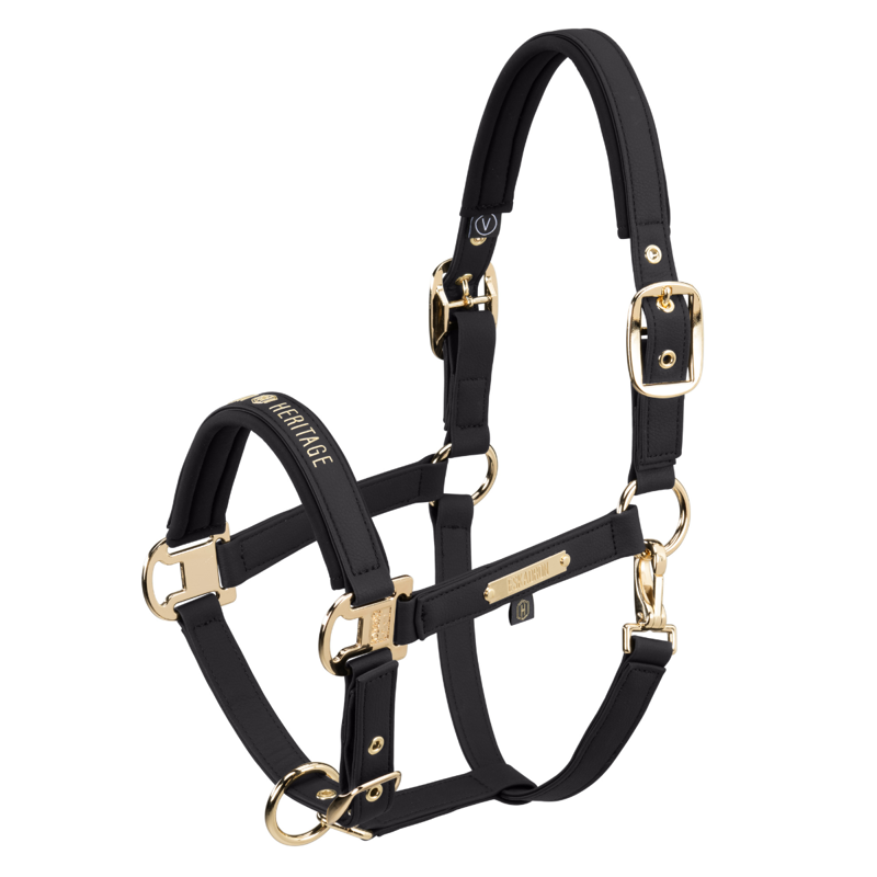 Eskadron Faux Leather Double Pin Headcollar Heritage AW26 - Black
