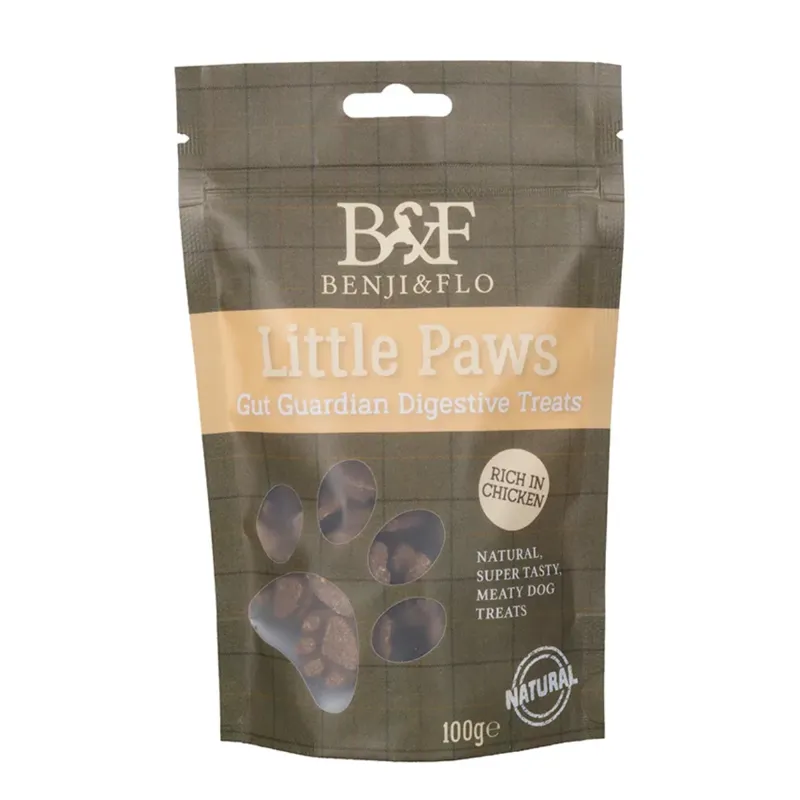 Benji and Flo Little Paws Gut Guardian Digestive Treats - Chicken - 100g