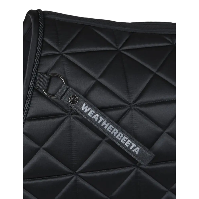 WeatherBeeta Satin Luxe Air-Tec Euro Jump Shaped Saddlepad - Black-1