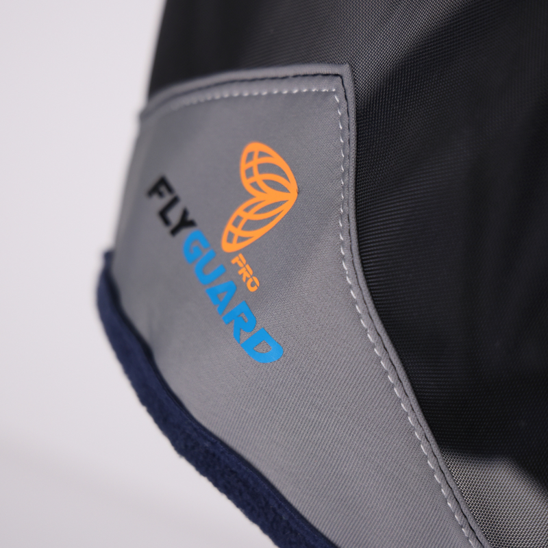 Shires Fine Mesh Fly Mask With Ear Holes - Navy-3