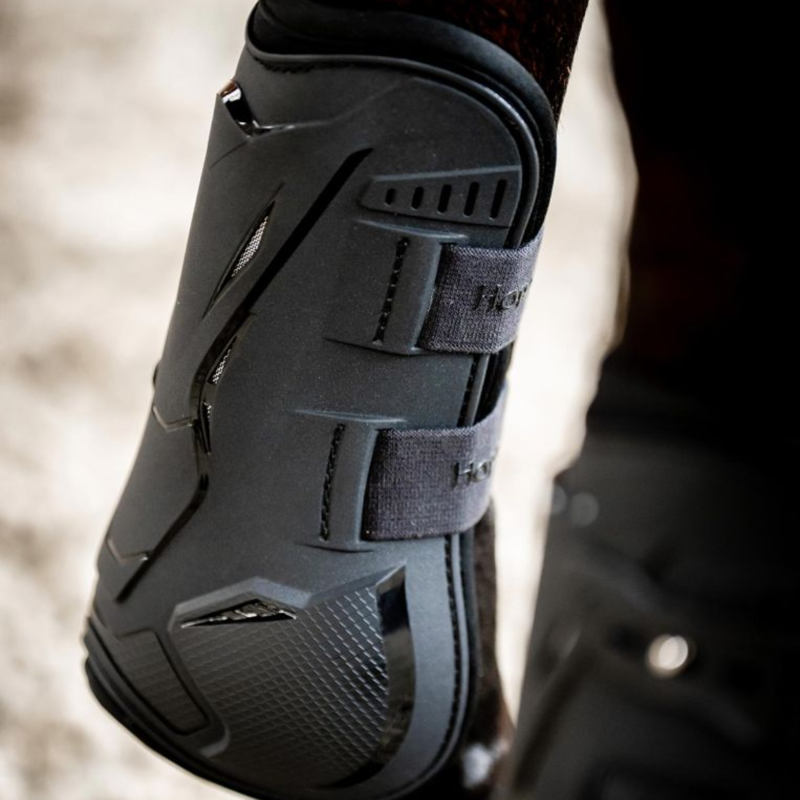 Horseware Classic Tendon Boots - L - Black/Black-4