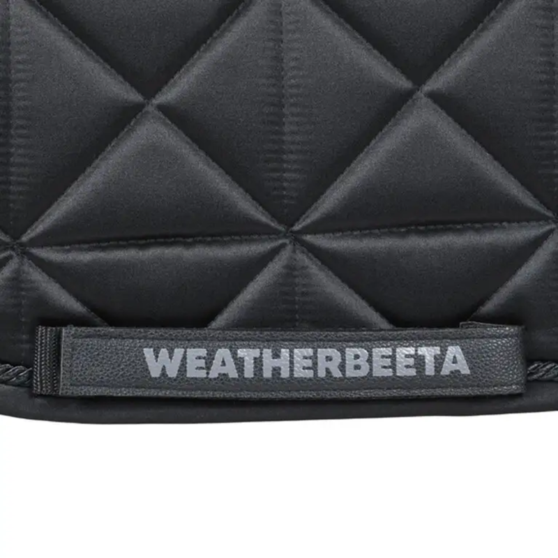 WeatherBeeta Satin Luxe Air-Tec Euro Jump Shaped Saddlepad - Black-2