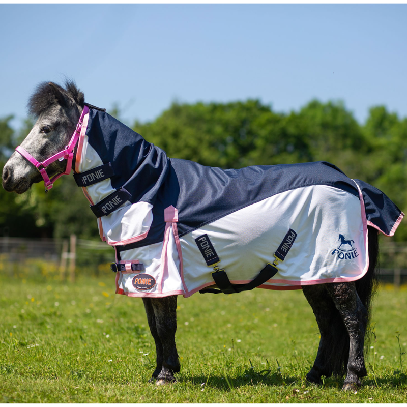 Gallop Ponie Turnout Fly Rug Combo - Navy