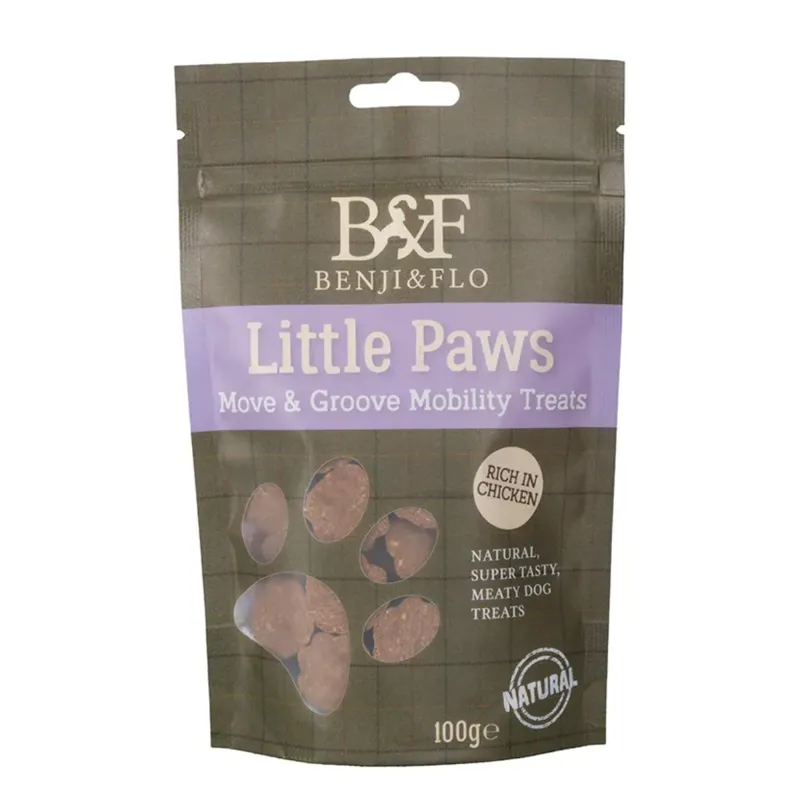 Benji and Flo Little Paws Move and Groove Mobility Treats - Chicken - 100g