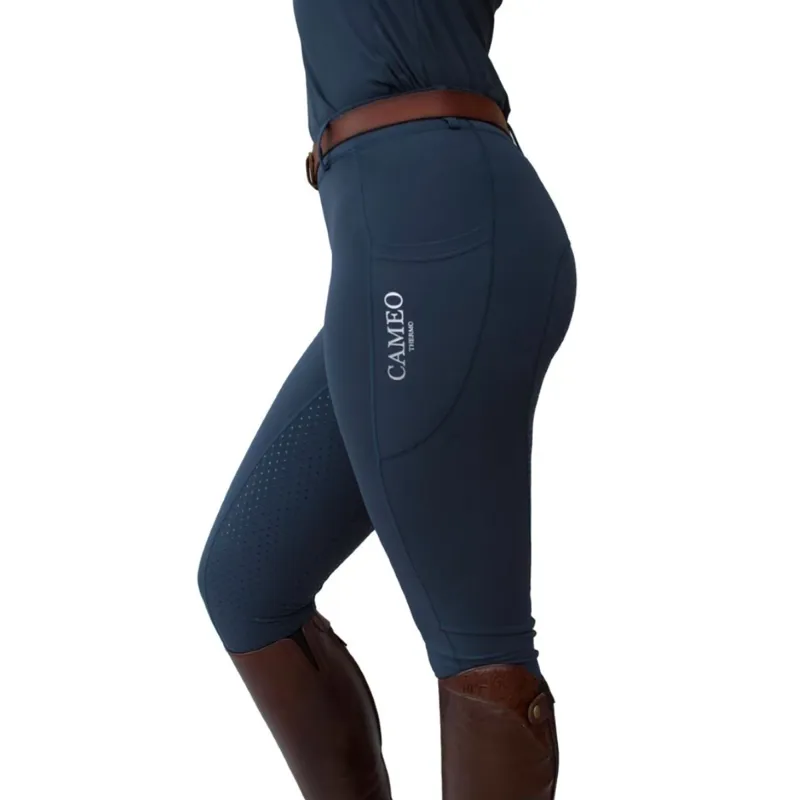 Cameo Thermo Performance Riding Tights - Navy