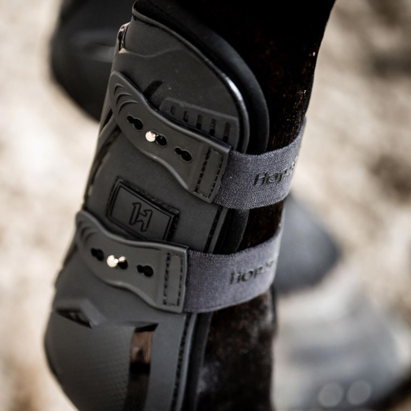 Horseware Classic Tendon Boots - L - Black/Black-3