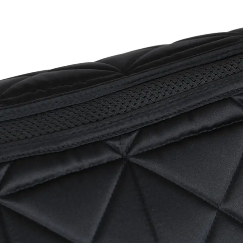 WeatherBeeta Satin Luxe Air-Tec Euro Jump Shaped Saddlepad - Black-3