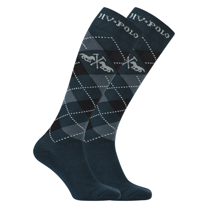 HV Polo Ladies Argyle Socks - Duck Green
