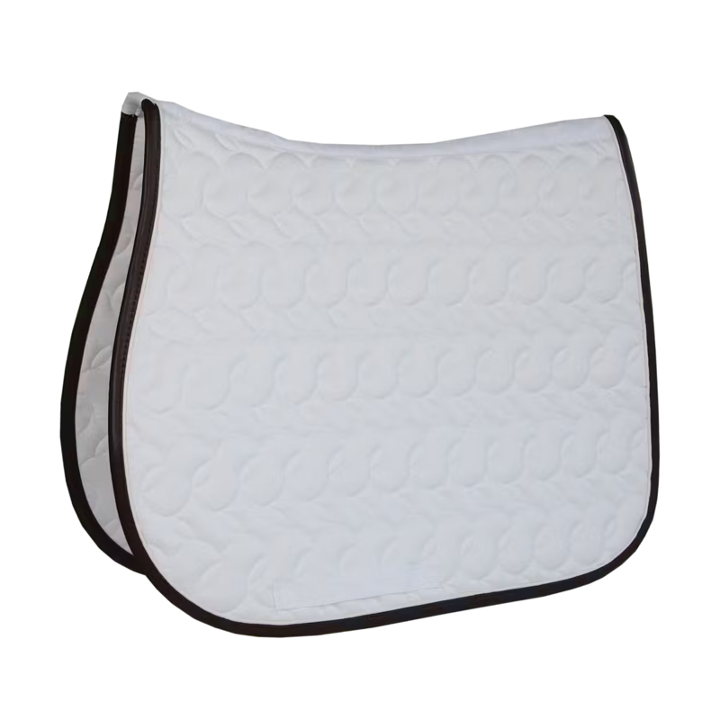 Kentucky No Logo Saddlepad - White/White/Brown