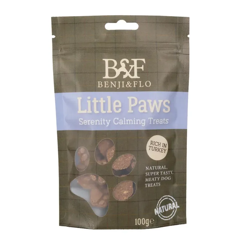 Benji and Flo Little Paws Serenity Calming Treats - Turkey - 100g