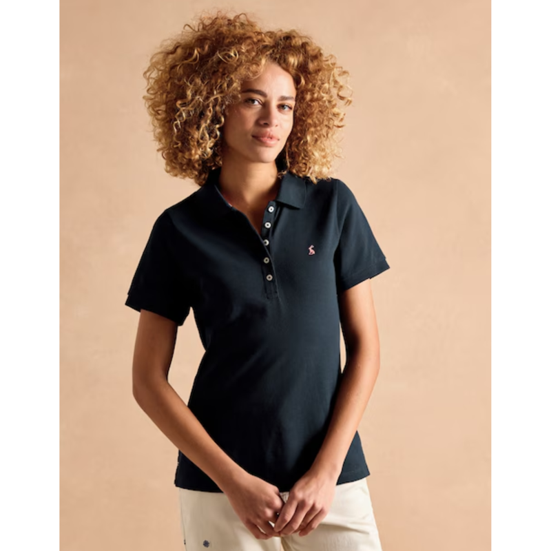 Joules Ladies Woody Polo Shirt - Navy-1