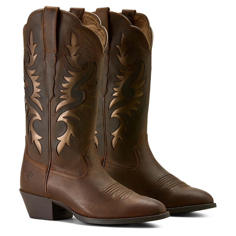 Ariat Women's Heritage R Toe Retro Western Boot - Sassy Brown-6