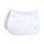 WeatherBeeta Satin Luxe Air-Tec Euro Jump Shaped Saddlepad - White