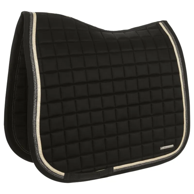 Lami-Cell Sparkling Cotton Dressage Saddlepad - Champagne - Full