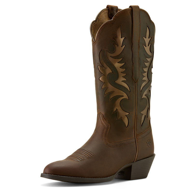 Ariat Women's Heritage R Toe Retro Western Boot - Sassy Brown