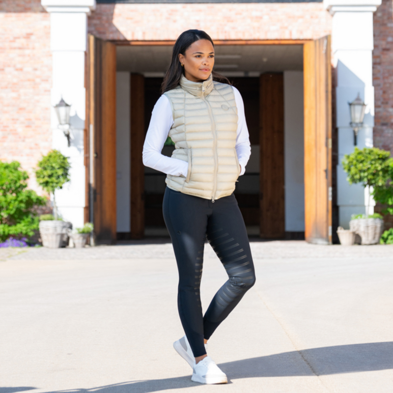Pikeur Athleisure Ladies Quilted Vest - Frosted Sage-7
