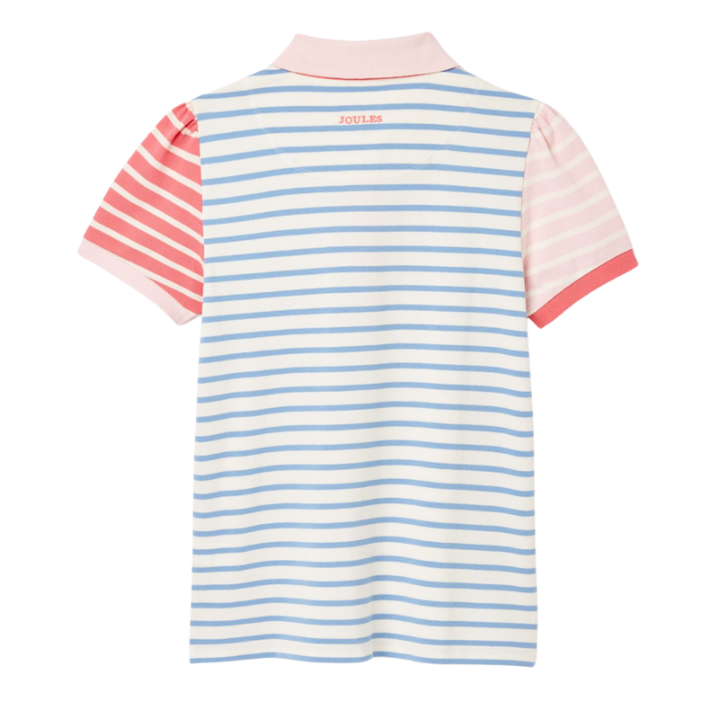 Joules Girls' Morgan Polo Shirt - Blue Stripe-1