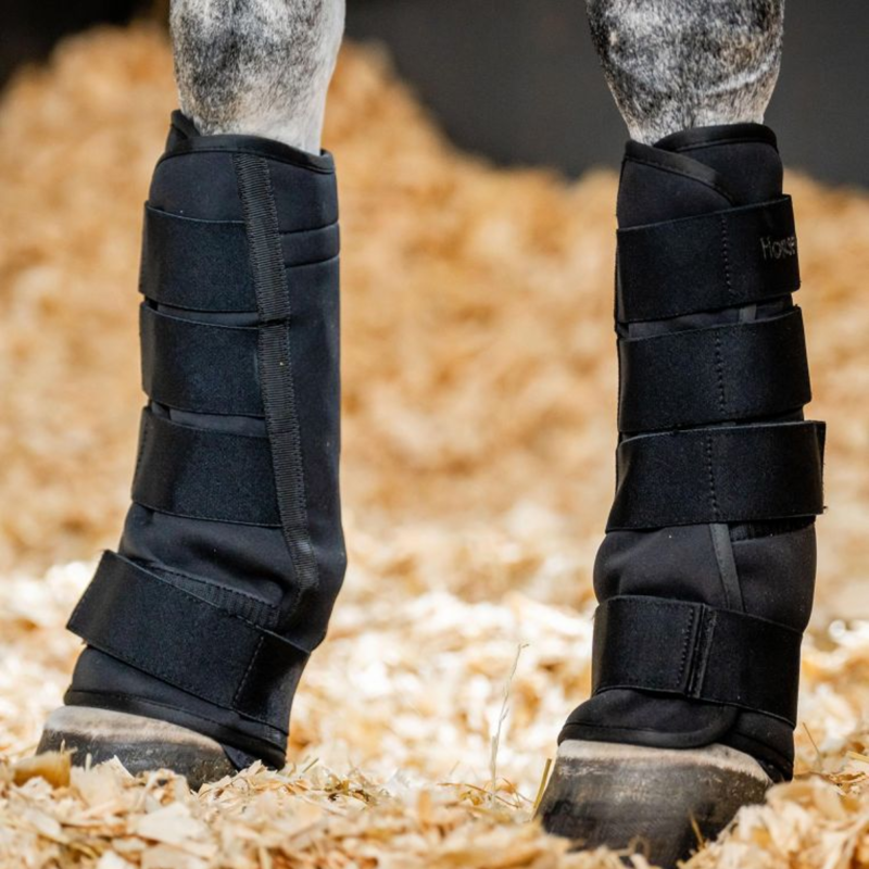 Horseware Ice Gel Stable Boots - Black/Black-1