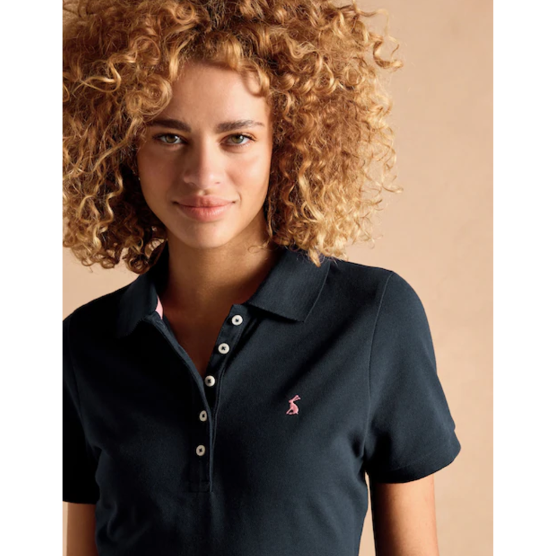 Joules Ladies Woody Polo Shirt - Navy-4