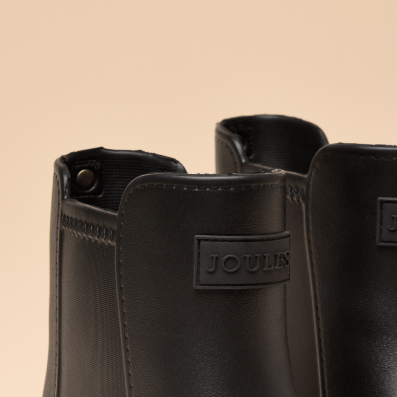 Joules Ladies Raindance Lightweight Ankle Wellies - Black-4