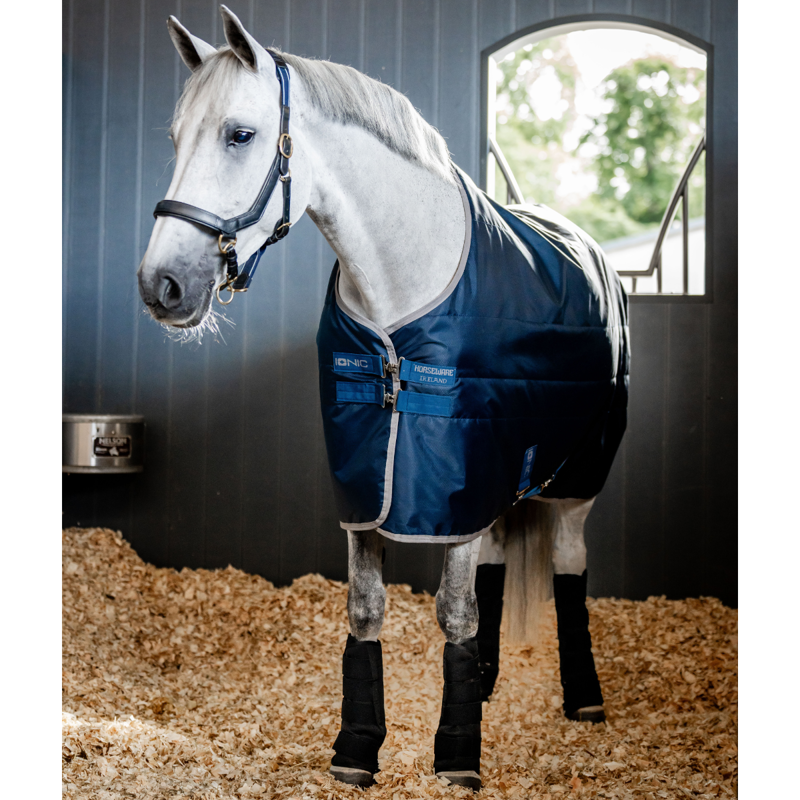 Horseware Ice Gel Stable Boots - Black/Black-5