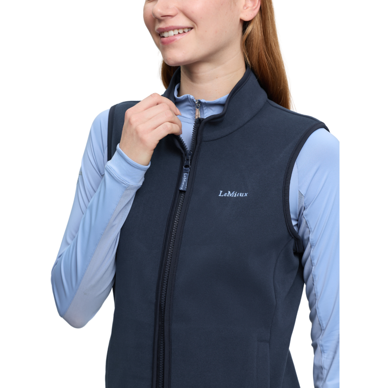 LeMieux Roberta Fleece Gilet - Navy-3