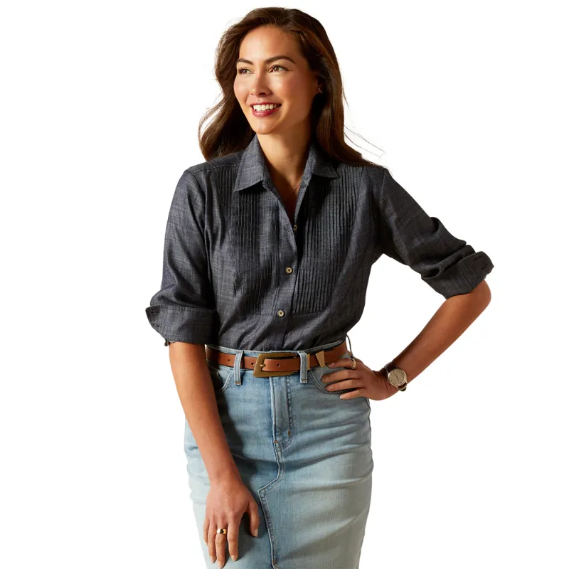 Ariat Women's Oban Shirt - Tencel Denim-1