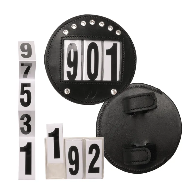 Agrihealth Leather Bridle Numbers - Black