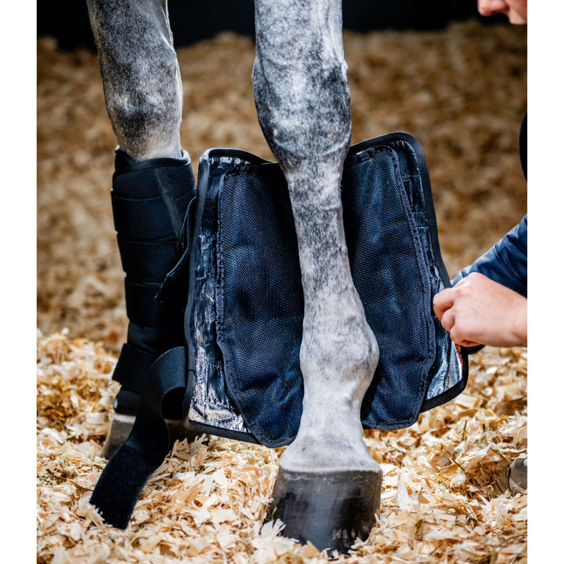 Horseware Ice Gel Stable Boots - Black/Black-2