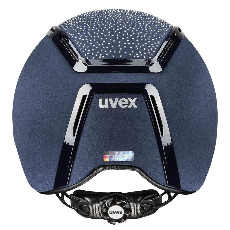 Uvex Exxeed Flash Riding Hat - Satin Navy-3