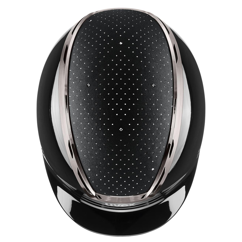 Uvex Exxeed Glow Riding Hat - Black/Black-3