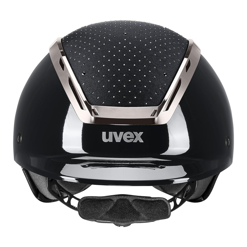 Uvex Exxeed Glow Riding Hat - Black/Black-1