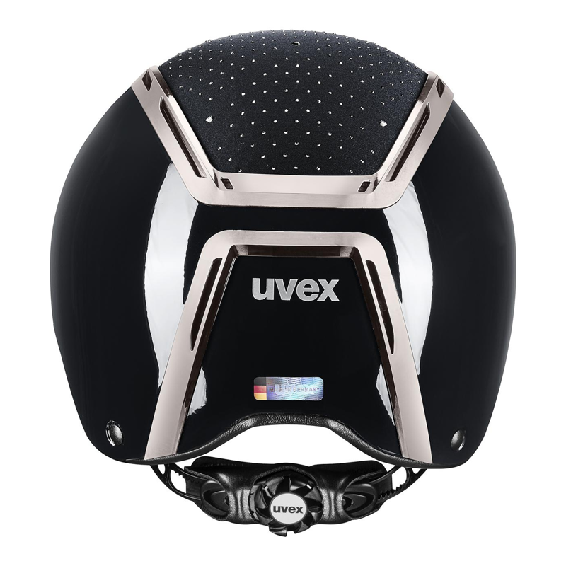 Uvex Exxeed Glow Riding Hat - Black/Black-2