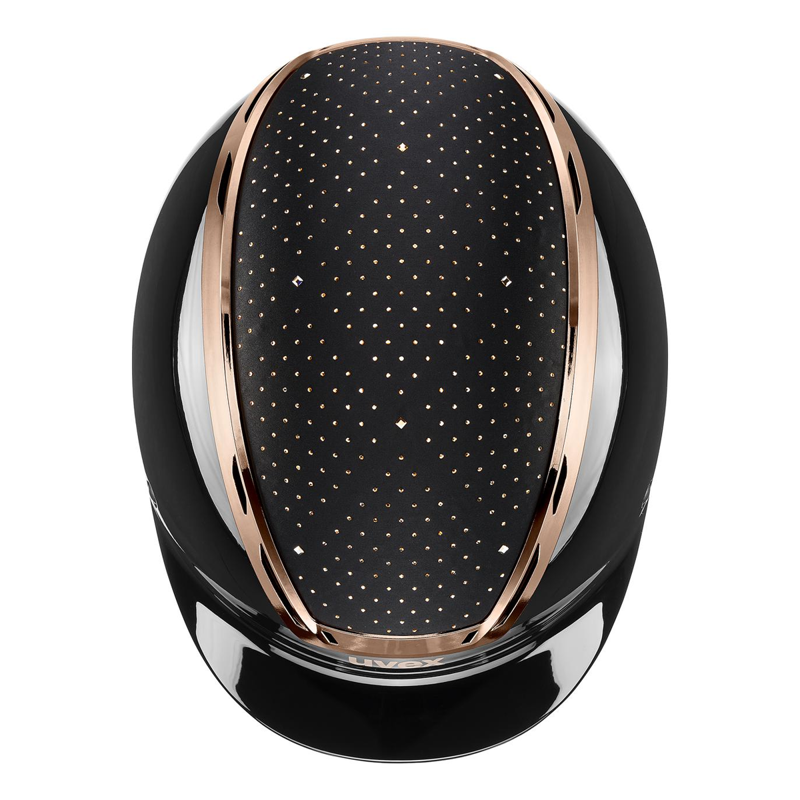 Uvex Exxeed Glow Riding Hat - Black/Rose-3