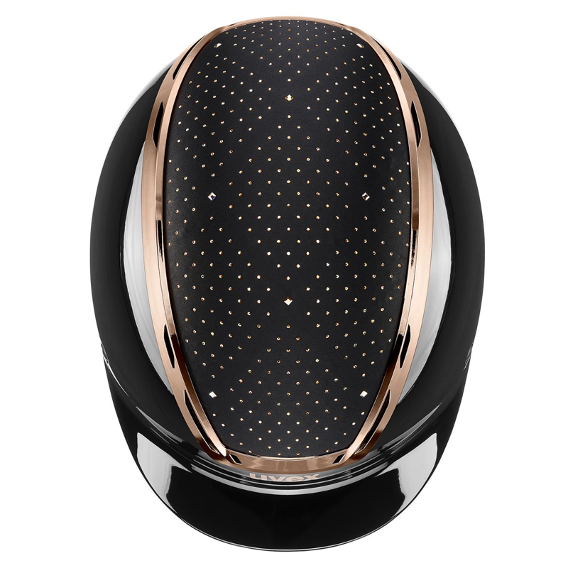 Uvex Exxeed Glow Riding Hat - Black/Rose-1