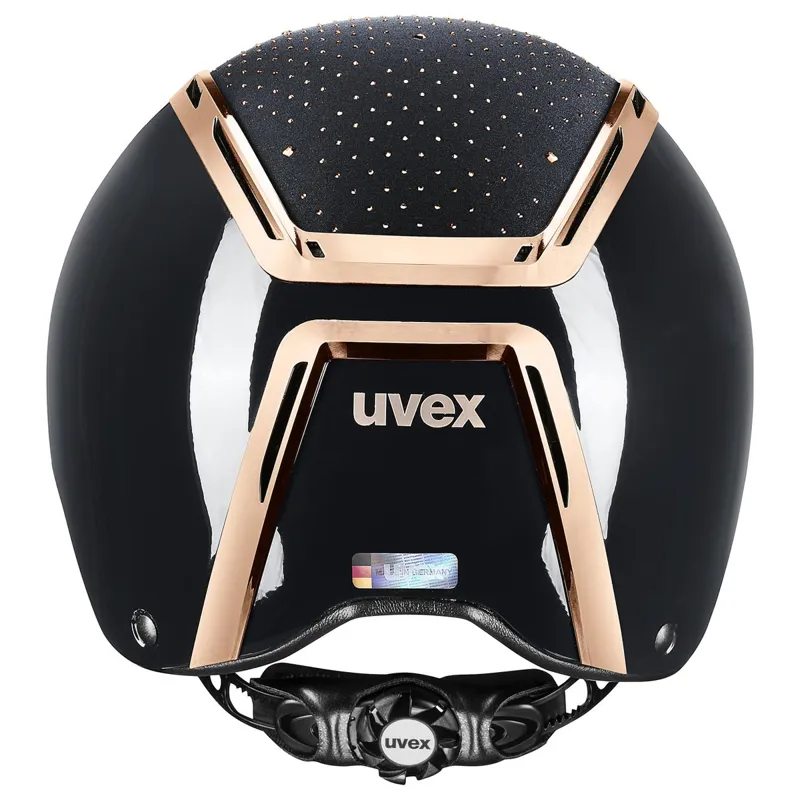 Uvex Exxeed Glow Riding Hat - Black/Rose-2