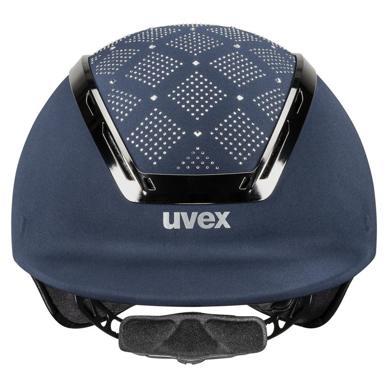 Uvex Exxeed Jewel Riding Hat - Satin Navy-1