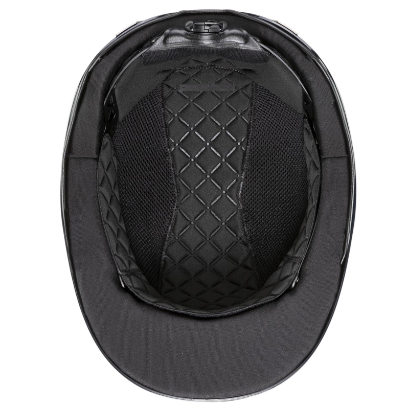 Uvex Exxeed Shiny Chrome Riding Hat - Chrome Shiny Navy-4